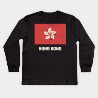 Hongkonger Hong Kong Flag Gift Kids Long Sleeve T-Shirt